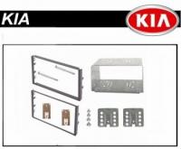 Переходная рамка со штатной магнитолы на 2 DIN для Рамка KIA Carens 3 06+ (салазки)